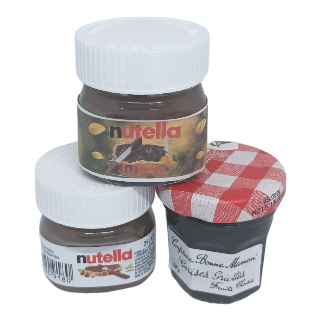 Mini pot de nutella personnalisé x1