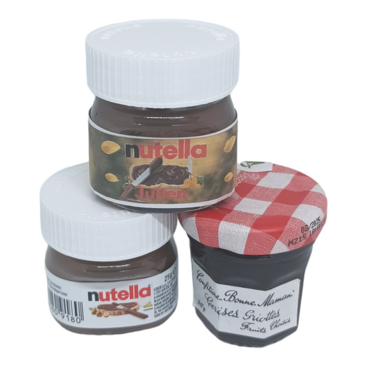 Mini pot de nutella personnalisé x1